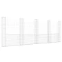 U-shaped gabion basket with 5 iron posts measuring 500x20x200 cm. by vidaXL, fence panels - Ref: Foro24-151292, Price: 213,70...