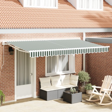 Tela de Repuesto para Toldo para Estructura de 4x2 m en Verde y Blanco | Foro24.es | Tu tienda online para hogar, jardín y más Foro24.es