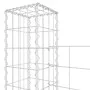 U-shaped gabion basket with 5 iron posts measuring 500x20x200 cm. by vidaXL, fence panels - Ref: Foro24-151292, Price: 213,70...
