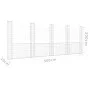 U-shaped gabion basket with 5 iron posts measuring 500x20x200 cm. by vidaXL, fence panels - Ref: Foro24-151292, Price: 213,70...