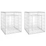 2 units of gabion basket posts, iron, 50x50x60 cm by vidaXL, fence posts - Ref: Foro24-151267, Price: 42,00 €, Discount: %