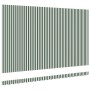 Tejido de toldo reemplazo para marco de 5x3 m Verde y Blanco | Foro24.es | Tu tienda online para hogar, jardín y más Foro24.es