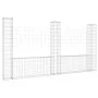 U-förmiger Gabionenkorb 3 Eisenpfosten 260x20x150 cm von vidaXL, Zaunpaneele - Ref: Foro24-151283, Preis: 104,79 €, Rabatt: %