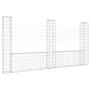 U-förmiger Gabionenkorb 3 Eisenpfosten 260x20x150 cm von vidaXL, Zaunpaneele - Ref: Foro24-151283, Preis: 107,22 €, Rabatt: %