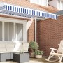Toldo Valance para Marco de 2.5 m Azul y Blanco 2.3x0.2 m | Foro24.es | Tu tienda online para hogar, jardín y más Foro24.es