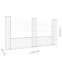 U-förmiger Gabionenkorb 3 Eisenpfosten 260x20x150 cm von vidaXL, Zaunpaneele - Ref: Foro24-151283, Preis: 107,22 €, Rabatt: %
