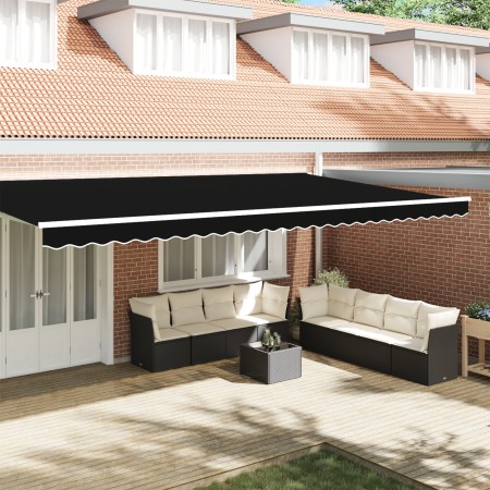 Voladizo de Toldo para Marco de 6 m Negro 5.8x0.2 m | Foro24.es | Tu tienda online para hogar, jardín y más Foro24.es