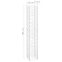 4 Einheiten Gabionen-Blumenbeete aus Eisen 30x30x50/100/150/200 cm von vidaXL, Töpfe und Pflanzgefäße - Ref: Foro24-151252, P...