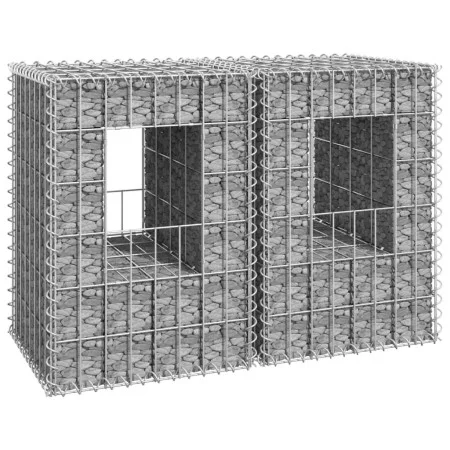 Gabion basket posts 2 units iron 40x40x60 cm by vidaXL, fence posts - Ref: Foro24-151259, Price: 49,73 €, Discount: %