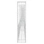 U-shaped gabion basket 2 iron posts 740x20x100 cm by vidaXL, fence panels - Ref: Foro24-151280, Price: 199,30 €, Discount: %
