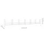 U-shaped gabion basket 2 iron posts 740x20x100 cm by vidaXL, fence panels - Ref: Foro24-151280, Price: 199,30 €, Discount: %