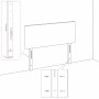 Cama box spring con colchón tela gris taupe 90x190 cm