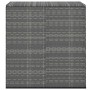 Graue PE-Rattan-Gartenkissentruhe 100x49x103,5 cm von vidaXL, Aufbewahrungsboxen für den Außenbereich - Ref: Foro24-317225, P...