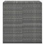 Graue PE-Rattan-Gartenkissentruhe 100x49x103,5 cm von vidaXL, Aufbewahrungsboxen für den Außenbereich - Ref: Foro24-317225, P...