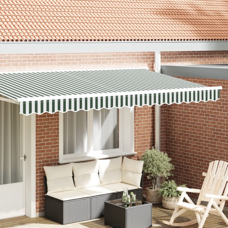 Toldillo Valance de para Marco de 4 m Verde y Blanco 3.8x0.2 m | Foro24.es | Tu tienda online para hogar, jardín y más Foro24.es