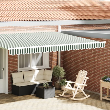 Valance de Toldo para Estructura de 4.5 m Verde y Blanco 4.3x0.2 m | Foro24.es | Tu tienda online para hogar, jardín y más Foro24.es