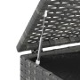 Graue PE-Rattan-Gartenkissentruhe 100x49x103,5 cm von vidaXL, Aufbewahrungsboxen für den Außenbereich - Ref: Foro24-317225, P...