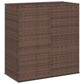 Black PE rattan garden cushion chest 100x49x103.5 cm by vidaXL, Outdoor storage boxes - Ref: Foro24-317224, Price: 151,73 €, ...