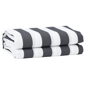 Tela de Reemplazo de Toldo Antracita y Blanco 3 x