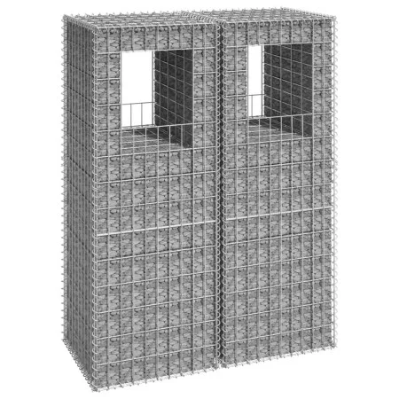 2 units of gabion basket posts, iron, 50x50x140 cm by vidaXL, fence posts - Ref: Foro24-151271, Price: 73,76 €, Discount: %