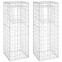 2 units of gabion basket posts, iron, 50x50x140 cm by vidaXL, fence posts - Ref: Foro24-151271, Price: 73,76 €, Discount: %