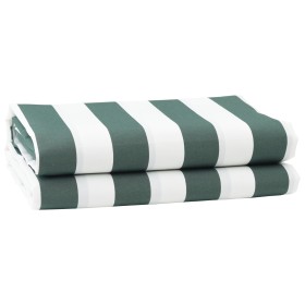 Tela de Reemplazo de Toldo Verde y Blanco 10x1.6 m