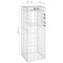 2 units of gabion basket posts, iron, 50x50x140 cm by vidaXL, fence posts - Ref: Foro24-151271, Price: 73,76 €, Discount: %
