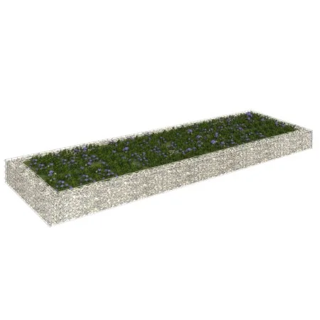 Arriate de gaviones de acero galvanizado 300x100x20 cm de vidaXL, Maceteros y jardineras - Ref: Foro24-151313, Precio: 43,55 ...