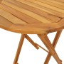 Conjunto de Bistro de Jardín de 3 Piezas de Madera Sólida de