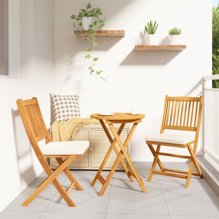 Set de Bistro de Jardín de 3 Piezas  en Madera Sólida de Acacia | Foro24.es | Tu tienda online para hogar, jardín y más Foro24.es