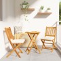 Set de Bistro de Jardín de 3 Piezas  en Madera Sólida de Acacia | Foro24.es | Tu tienda online para hogar, jardín y más Foro24.es