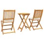 Set de Bistro de Jardín de 3 Piezas  en Madera Sólida de Acacia | Foro24.es | Tu tienda online para hogar, jardín y más Foro24.es
