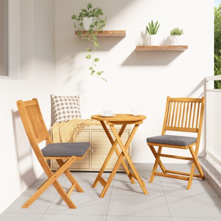 Conjunto de Bistro de Jardín de 3 Piezas - Madera de Acacia Sólida | Foro24.es | Tu tienda online para hogar, jardín y más Foro24.es