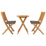 Conjunto de Bistro de Jardín de 3 Piezas - Madera de Acacia Sólida | Foro24.es | Tu tienda online para hogar, jardín y más Foro24.es