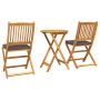 Conjunto de Bistro de Jardín de 3 Piezas - Madera de Acacia Sólida | Foro24.es | Tu tienda online para hogar, jardín y más Foro24.es