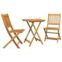 Conjunto de Bistro de Jardín de 3 Piezas de Madera Sólida de Acacia by , Garden sets - Ref: Foro24-42000950, Price: 121,35 €,...
