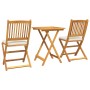 Conjunto de Comedor Exterior Blanco Crema Madera Estándar by , Garden sets - Ref: Foro24-42000951, Price: 133,51 €, Discount: %