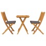 Conjunto de Bistro de Jardín de 3 Piezas  en Madera Sólida de Acacia | Foro24.es | Tu tienda online para hogar, jardín y más Foro24.es