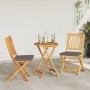 Sillas de jardín plegables con cojín gris 2 piezas de madera de acacia maciza by , Garden chairs - Ref: Foro24-42000954, Pric...