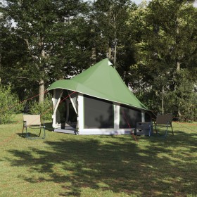 Tienda Familiar Tipi Verde 6 Personas Impermeable