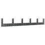 U-shaped gabion basket 6 iron posts 620x20x100 cm by vidaXL, fence panels - Ref: Foro24-151279, Price: 150,90 €, Discount: %