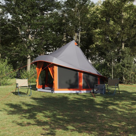 Tienda Familiar Tipi Gris y Naranja Impermeable para 6 Personas | Foro24.es | Tu tienda online para hogar, jardín y más Foro24.es