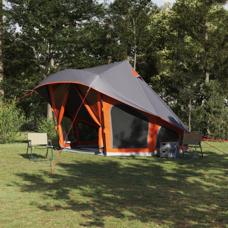 Tienda Familiar Tipi en Gris y Naranja para 10 Personas - Impermeable | Foro24.es | Tu tienda online para hogar, jardín y más Foro24.es