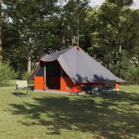 Tienda Familiar Tipi Gris y Naranja para 8
