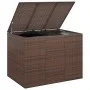 Chest for garden cushions brown PE rattan 145x100x103 cm by vidaXL, Outdoor storage boxes - Ref: Foro24-317230, Price: 230,88...