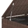 Chest for garden cushions brown PE rattan 145x100x103 cm by vidaXL, Outdoor storage boxes - Ref: Foro24-317230, Price: 230,88...