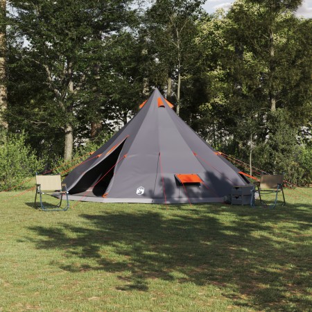 Tienda familiar tipi gris y naranja impermeable para 12 personas | Foro24.es | Tu tienda online para hogar, jardín y más Foro24.es