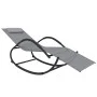 Steel and gray textilene rocking lounger by vidaXL, Loungers - Ref: Foro24-318117, Price: 95,43 €, Discount: %