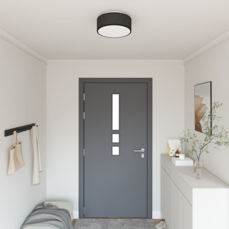 Lámpara de techo , montaje en el techo, negra, Ø 30 cm, tela, E27 | Foro24.es | Tu tienda online para hogar, jardín y más Foro24.es