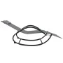 Tumbona mecedora de acero y textilene gris de vidaXL, Tumbonas - Ref: Foro24-318117, Precio: 95,41 €, Descuento: %
